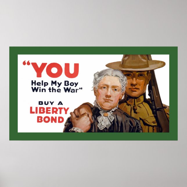 Poster VOUS aidez mon garçon à gagner la guerre (Devant)