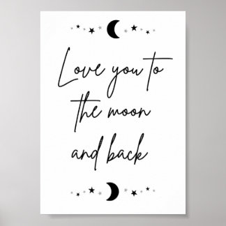 Poster Vous aimez la lune et le retour