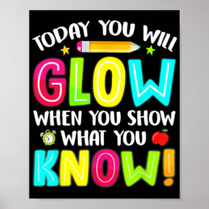 Poster Vous Allez Glow Fundy Test Test Test Jour Enseigna