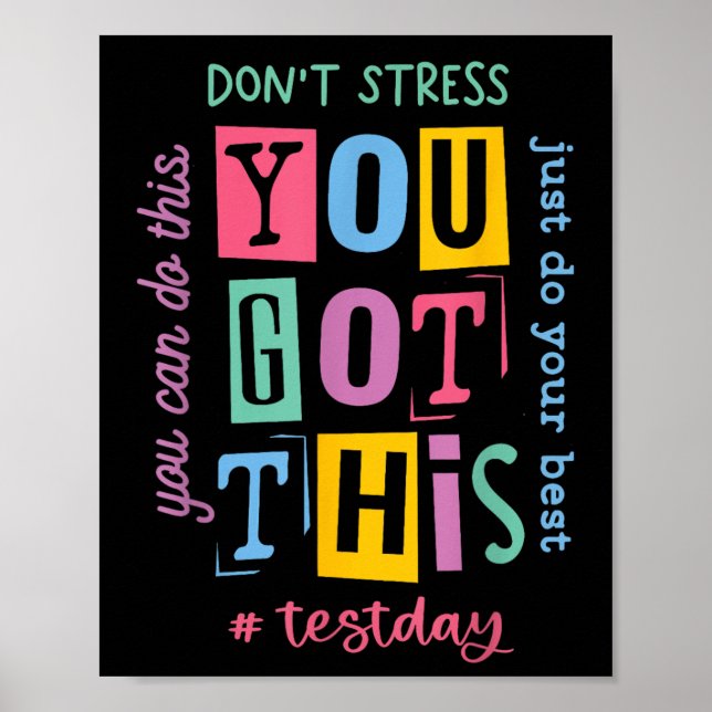 Poster Vous Avez Ce Dont Stress Rock Le Jour De Test (Devant)