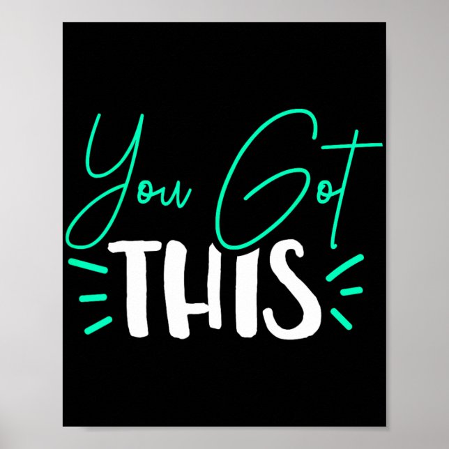 Poster Vous Avez Ce Jour D'Examen Enseignant (Devant)