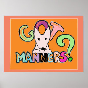 Poster VOUS AVEZ DES MOYENS ? English Bull Terrier