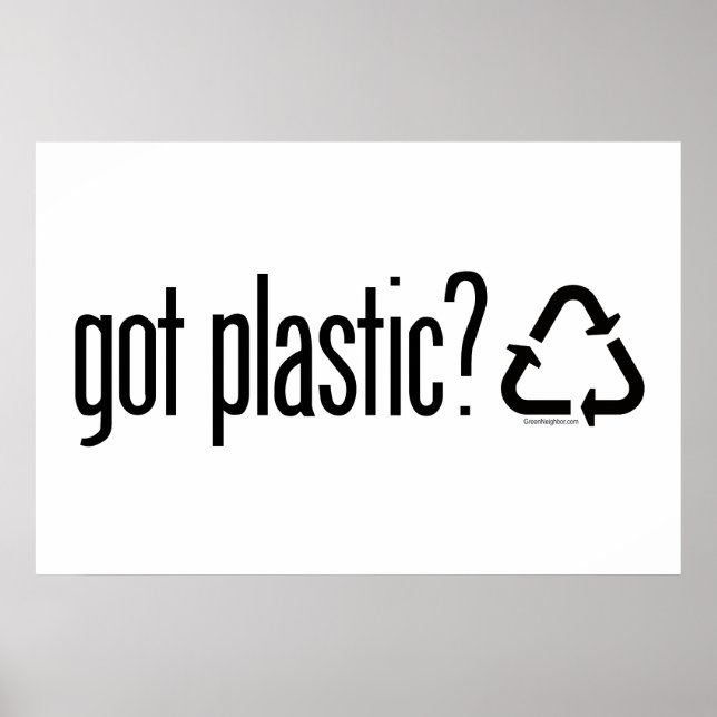 Poster vous avez du plastique ? Panneau de recyclage (Devant)