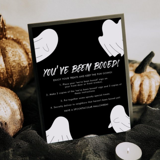Poster Vous avez été réservé Boo Voisin Game Sign (Créateur téléchargé)
