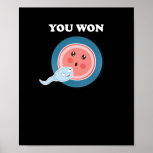 Poster Vous avez gagné l'Embryologie Humaine Evolution Sc