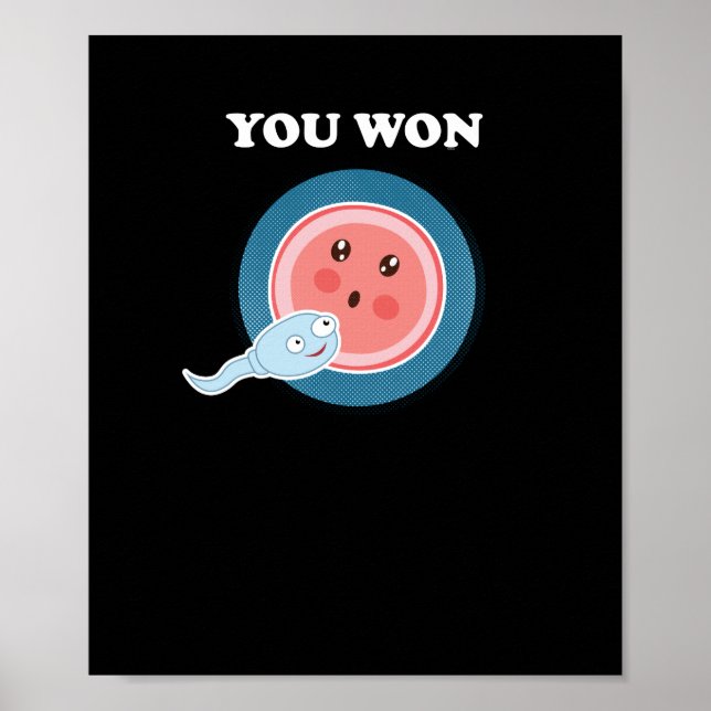 Poster Vous avez gagné l'Embryologie Humaine Evolution Sc (Devant)