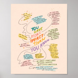 Poster Vous avez plus d'impact que vous ne le savez