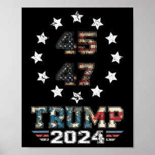 Poster Vous avez raté deux fois Trump cow-boy occidental 