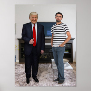 Poster Vous avez rencontré le président Donald Trump   Aj