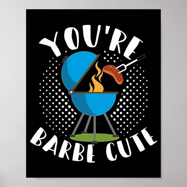 Poster Vous Barbe Cute Smoker Grill Viande Barbecue (Devant)