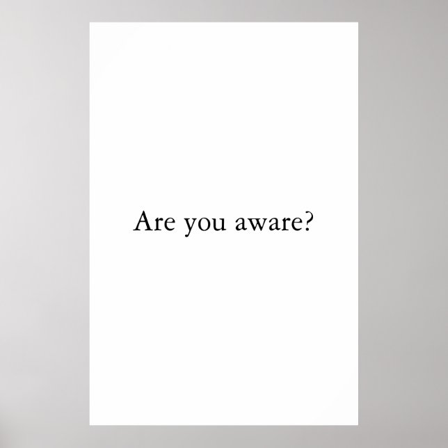 Poster Vous Connaissez La Typographie Spirituelle Minimal (Devant)