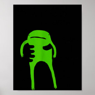 Poster Vous devez accepter la grenouille Citation drôle d