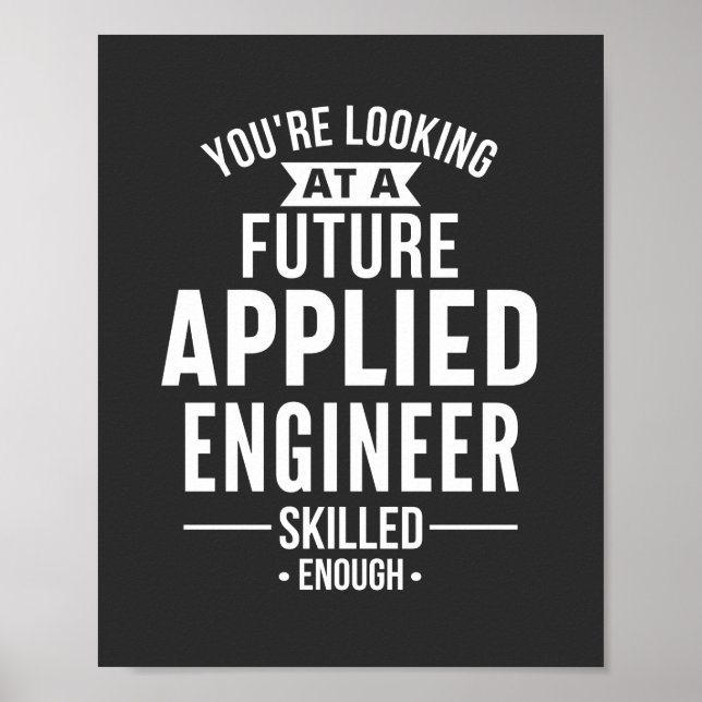 Poster Vous envisagez un futur ingénieur appliqué (Devant)