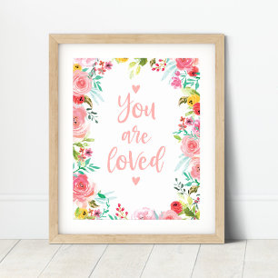 Poster Vous êtes adoré Nursery Art Imprimer