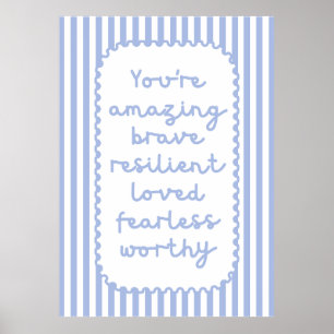 Poster Vous Êtes Affirmations