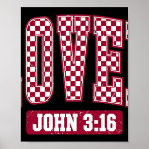 Poster Vous êtes aimé Jean 3_16 Car Dieu a tant aimé le m