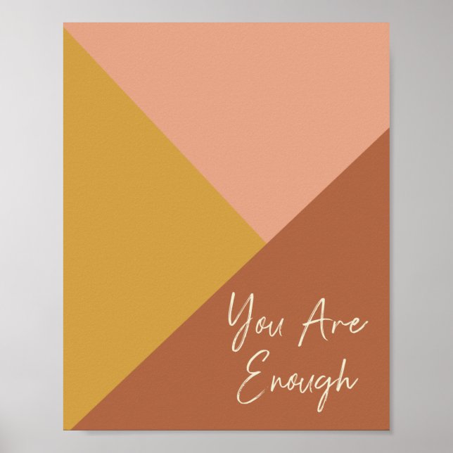 Poster Vous Êtes Assez Géométrique Art Terrestre Couleurs (Devant)