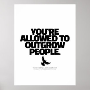 Poster Vous Êtes Autorisé À Dépasser Les Gens - Freedom D