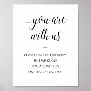 Poster Vous Êtes Avec Nous Le Ciel Peut Être Loin Mariage