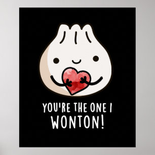 Poster Vous êtes celui que je me demande drôle Dimsum Pun