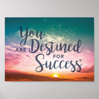 Poster Vous êtes Destiné à Réussite