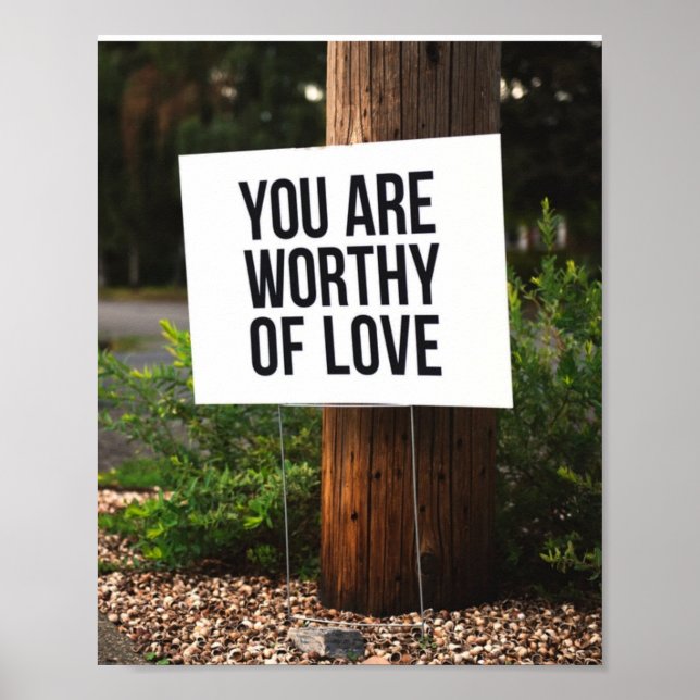 Poster Vous êtes digne d'amour (Devant)