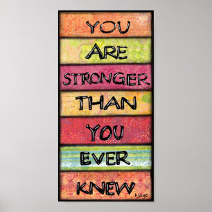 Poster Vous Êtes Forts - Art Inspirationnel Motivationnel