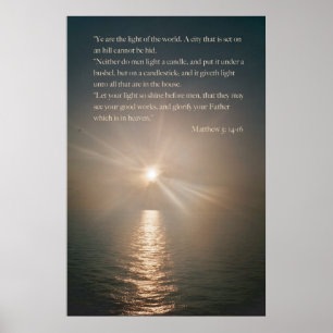 Poster Vous êtes la lumière du monde