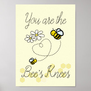 Poster Vous êtes l'affiche d'art des genoux de l'abeille