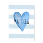 Vous êtes Loved Blue Heart Baby's Nursery