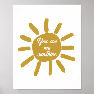 Poster Vous êtes mon affirmation positive et heureuse