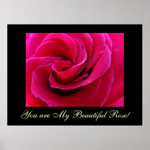 Poster Vous êtes Mon Beau Rose ! cadeaux d'art imprimés C