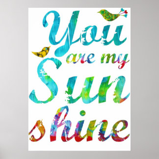 Poster Vous Êtes Mon Canevas Sunshine Imprimer