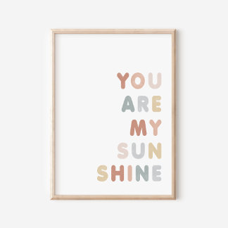 Poster Vous Êtes Mon Épicerie D'Aquarelle Sunshine