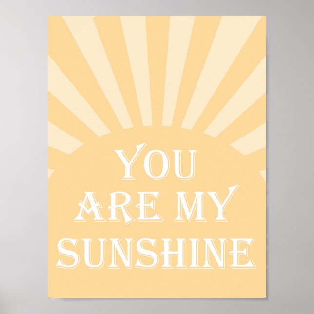Poster vous êtes mon soleil (Devant)