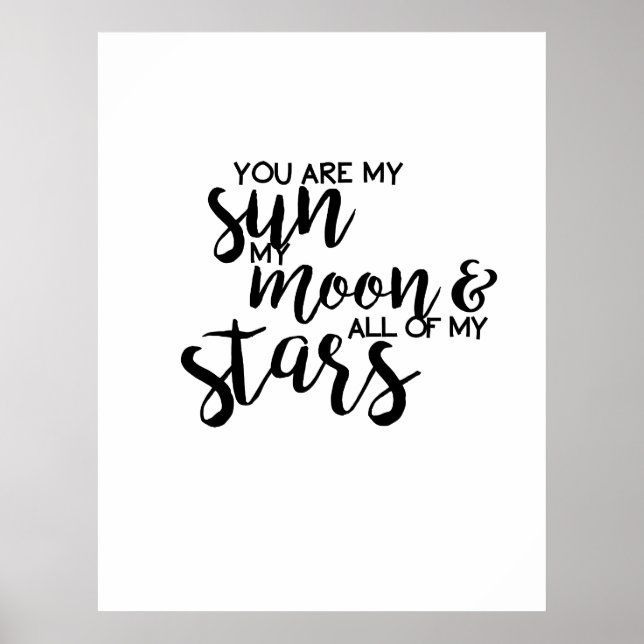 Poster Vous êtes mon Soleil ma Lune et toutes mes Étoiles (Devant)