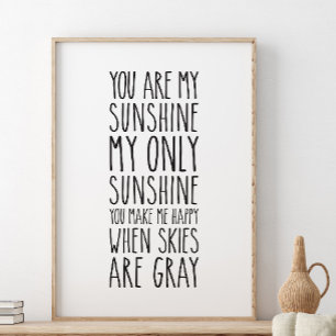 Poster Vous êtes mon soleil, mon seul soleil