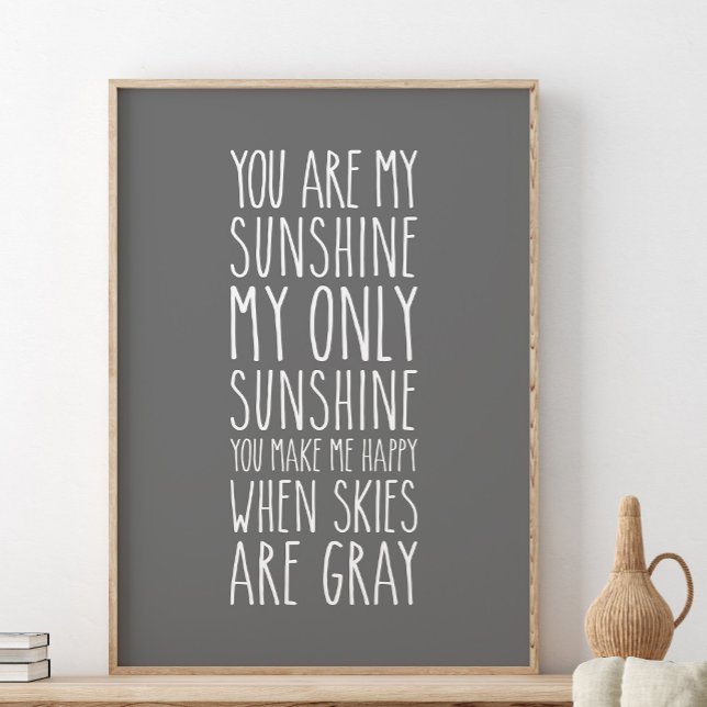 Poster Vous êtes mon soleil, mon seul soleil (Créateur téléchargé)