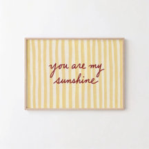Vous êtes mon soleil rayures jaunes Nursery