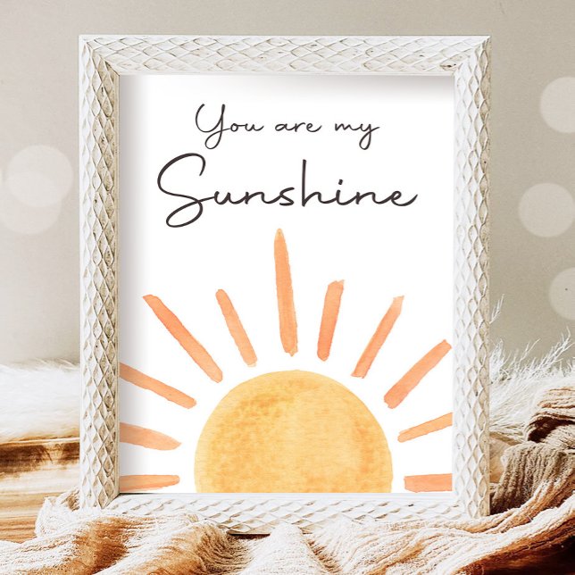 Poster Vous Êtes Mon Sunshine Boho Little Sunshine Annive (Créateur téléchargé)