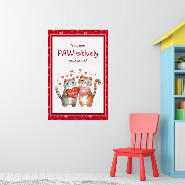 Poster Vous êtes passionnément génial Chat de la Saint Va (Pépinière 1)