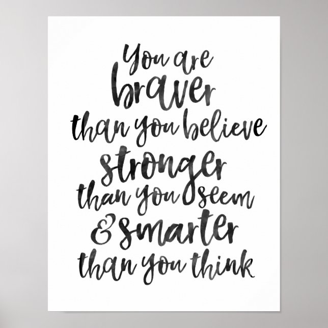 Poster Vous êtes plus courageux que vous ne croyez inspir (Devant)