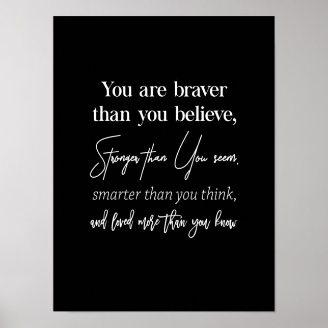 Poster vous êtes plus courageux que vous ne croyez plus (Devant)