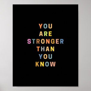Poster Vous êtes plus fort que vous ne le savez - Coloré