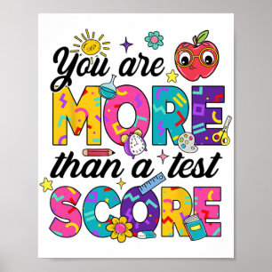 Poster Vous Êtes Plus Qu'Une Journée De Test Score Enseig