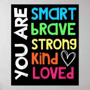 Poster Vous êtes PROF ENFANT INTELLIGENT COURAGEUX FORT G