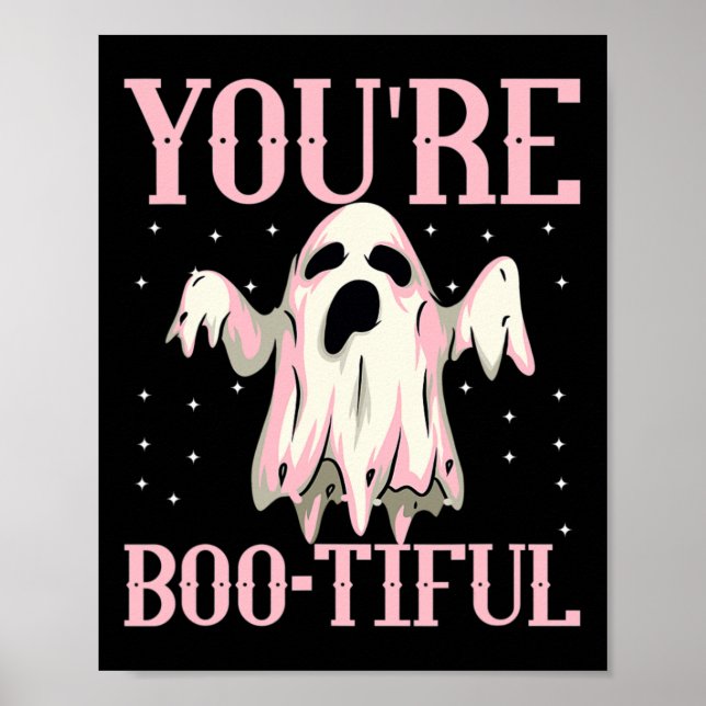 Poster Vous êtes un petit garçon mignon Halloween Boo Gho (Devant)