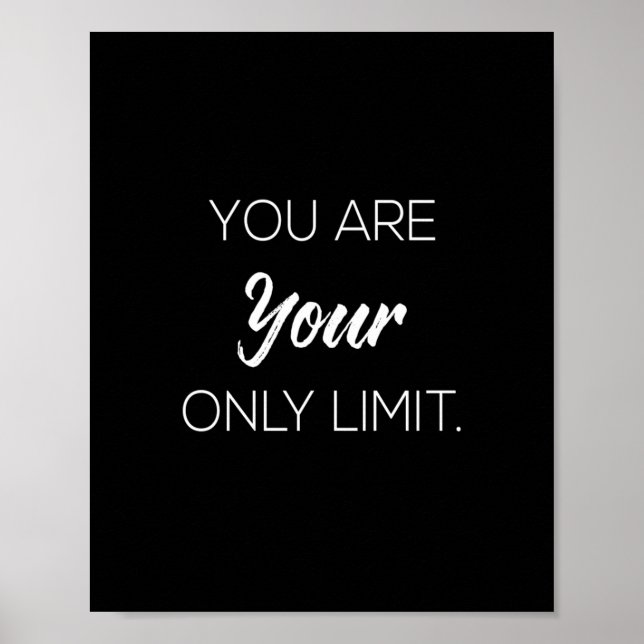 Poster vous êtes votre seule limite (Devant)