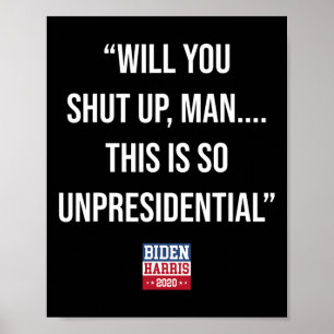 Poster Vous Fermez L'Homme C'Est Si Non-Président Biden H