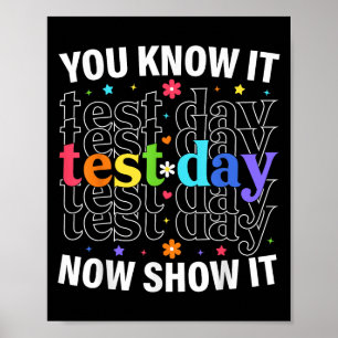 Poster Vous le savez maintenant Montrez-le Test drôle Mot
